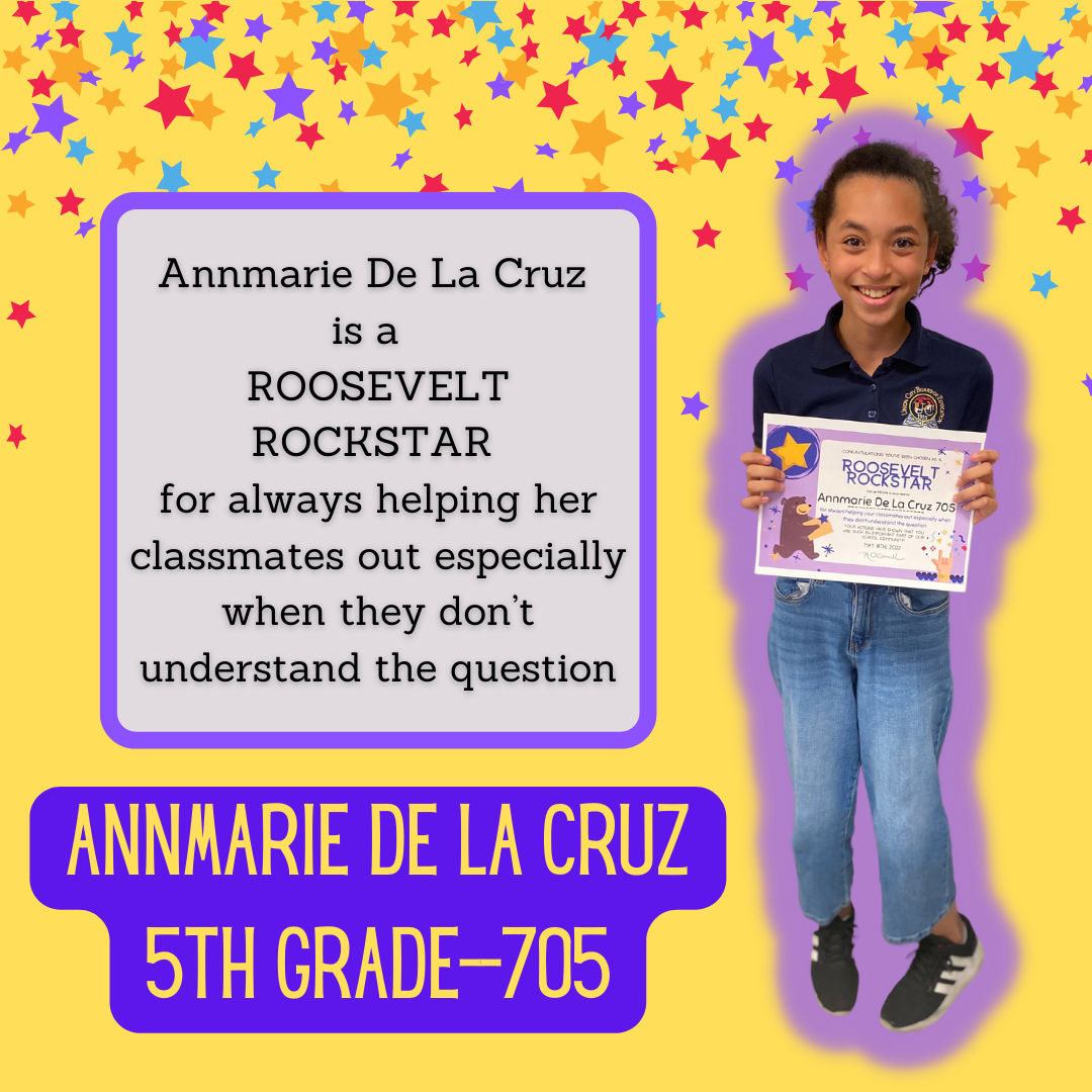 Let's Hear It For Our Roosevelt Rock Stars For April And May #3