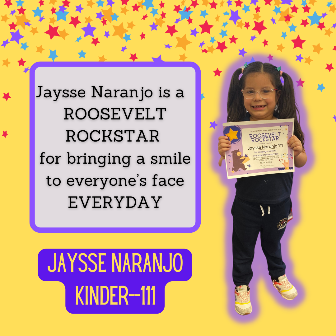 Congratulations To Our Roosevelt Rock Stars For April And May #15