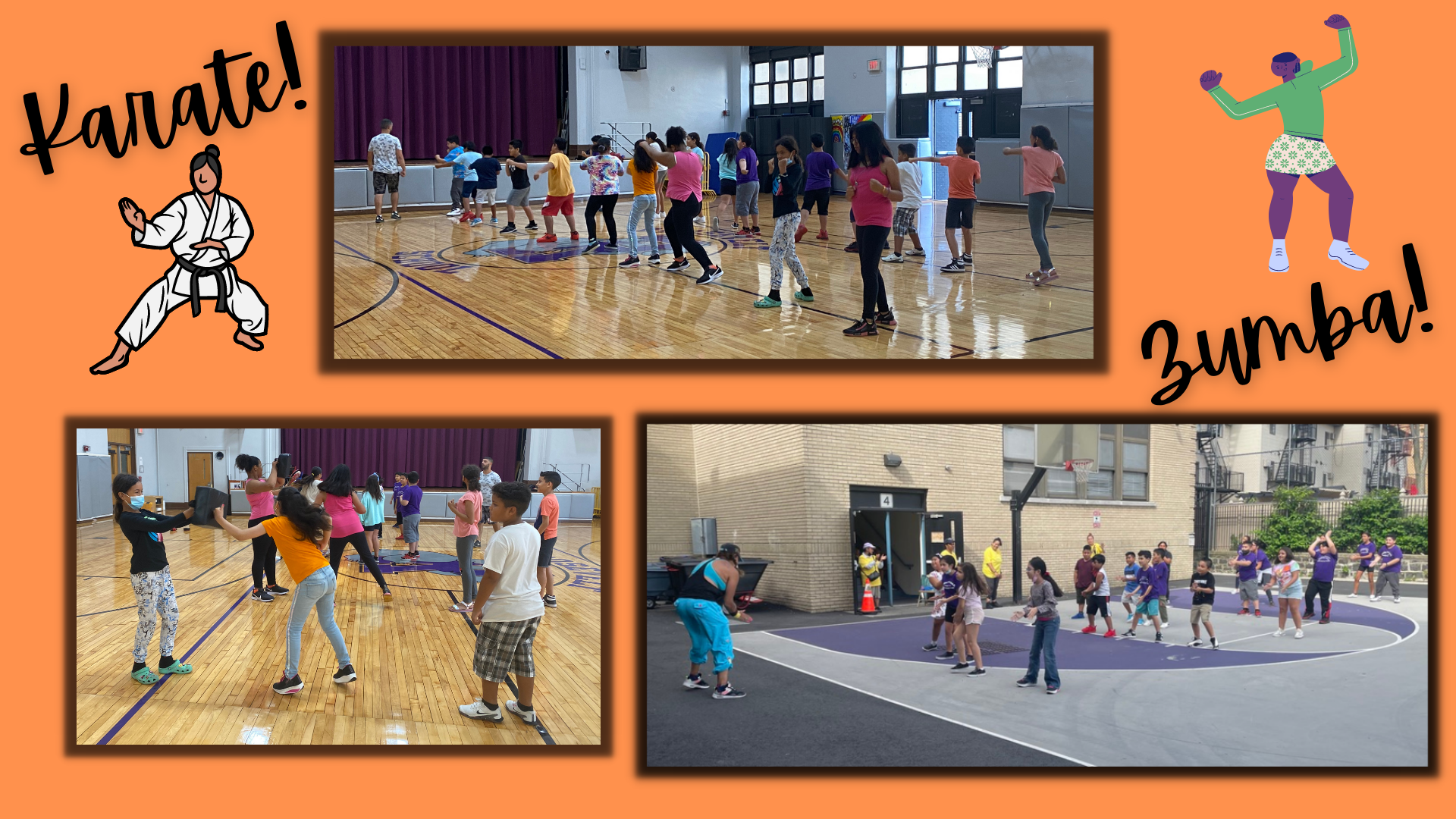 Karate and Zumba Fun for Roosevelt School Students