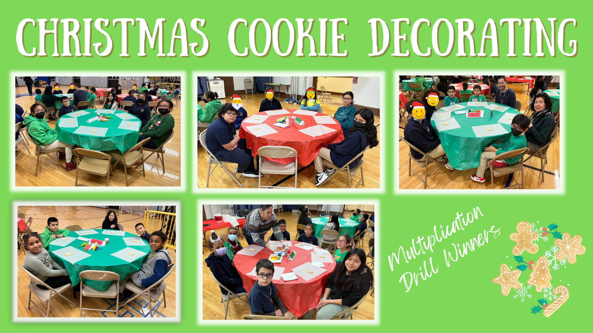 Christmas Cookie Decorating Celebration at the Roosevelt School