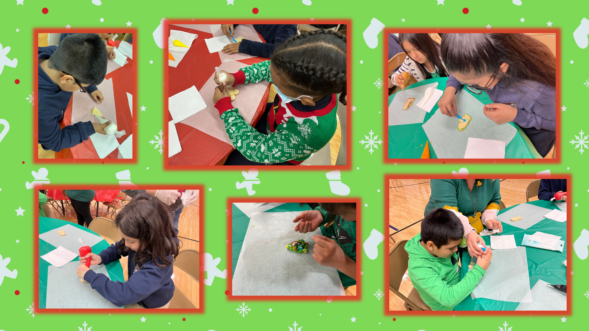 Christmas Cookie Decorating Celebration at the Roosevelt School