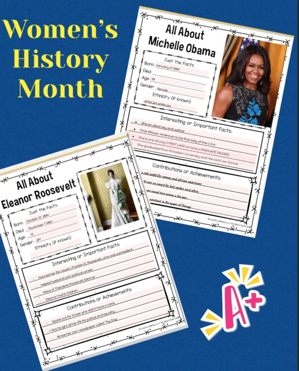 Honoring Women's History Month at the Roosevelt School