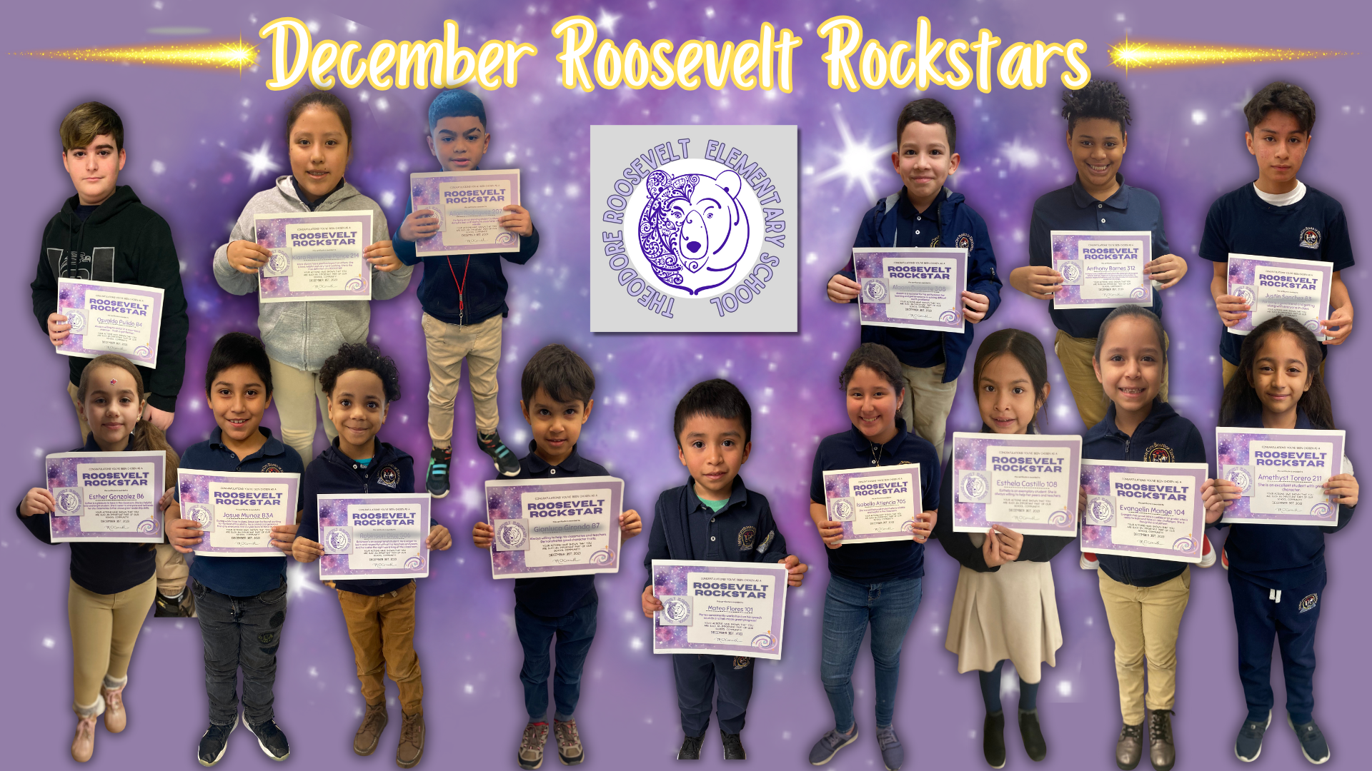 Roosevelt School-December Rockstars